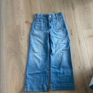 Anthropologie Light Blue Wide-Leg Jeans Collete Jean by Maeve